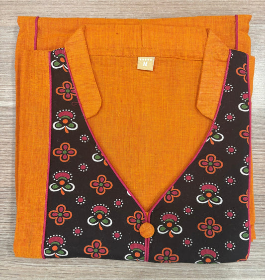 Pure cotton sleeveless (small sleeve provided) kurti