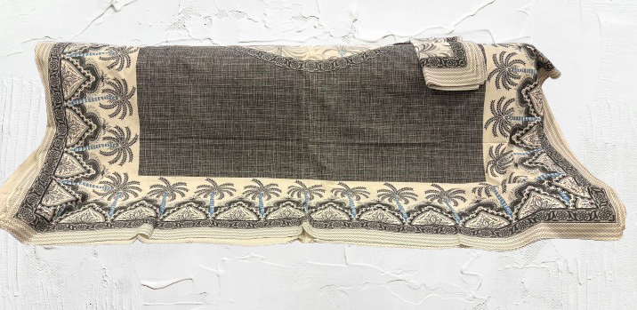 Jaipur pure cotton 93x108 double bedsheet with pillow cover