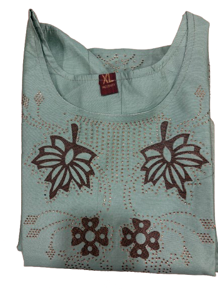 Cotton blend zari kurti