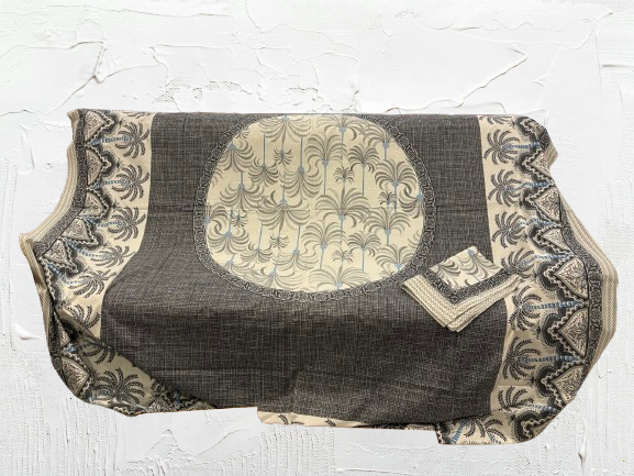 Jaipur pure cotton 93x108 double bedsheet with pillow cover