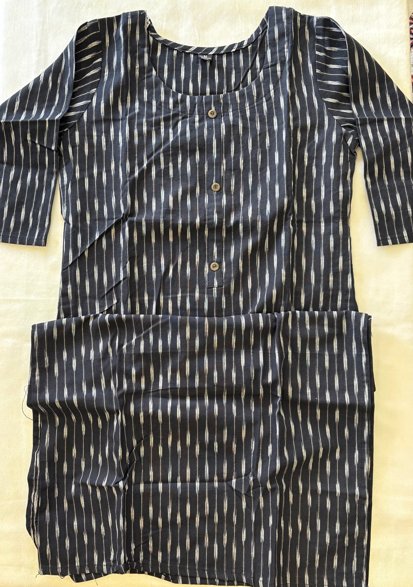 Cotton black kurti