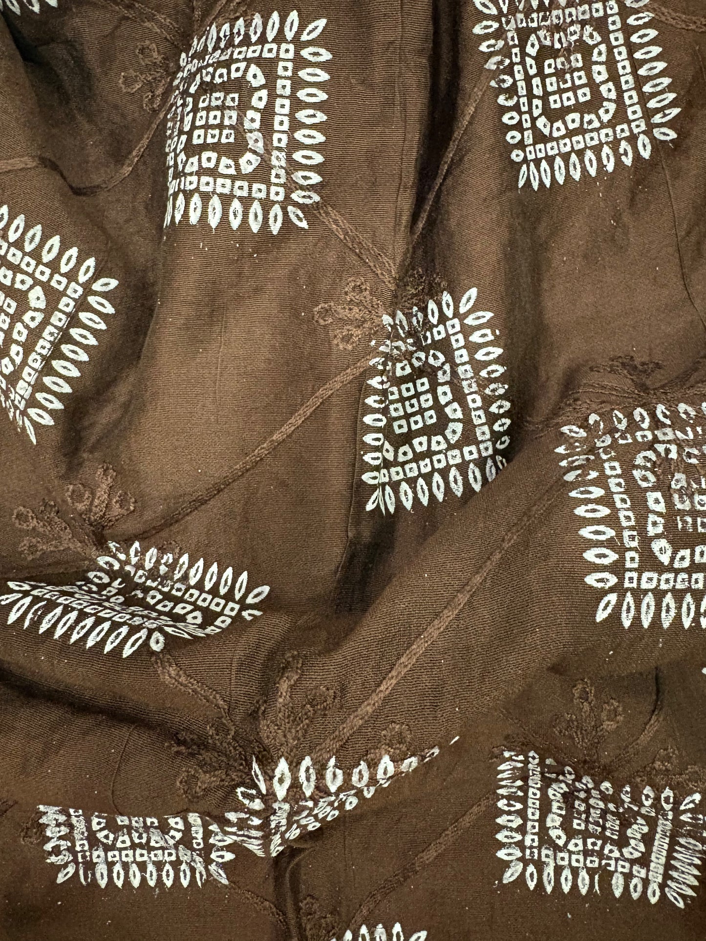 Cotton silk beautiful wide 2.25 rubber work and embroidered women dupatta with tassel