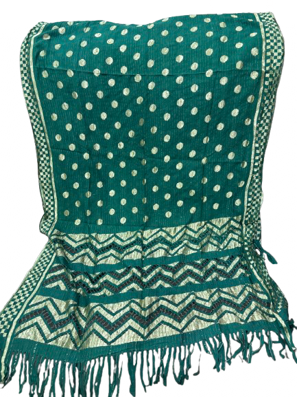 Soft net Banarasi print cut work dupatta