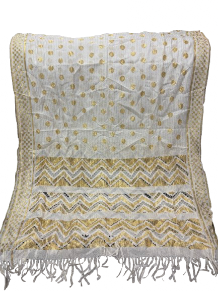 Soft net Banarasi print cut work dupatta