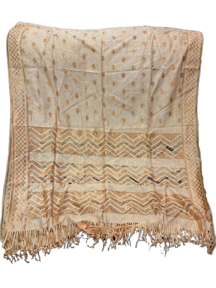 Soft net Banarasi print cut work dupatta