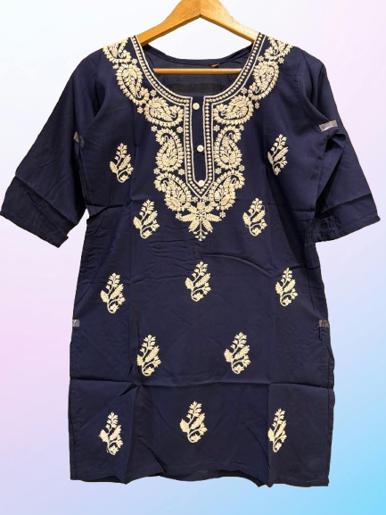 Pure Cotton Lucknowi Chikan Kurti