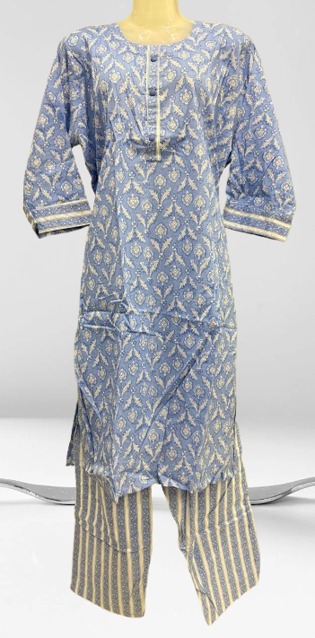 Pure Cotton Printed Kurti Pant Set