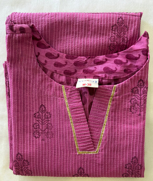 Cotton Pink Kurti