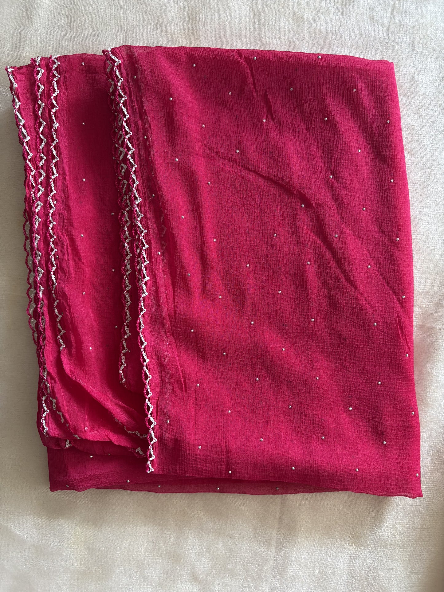 Chiffon Badla Hot Pink Dupatta