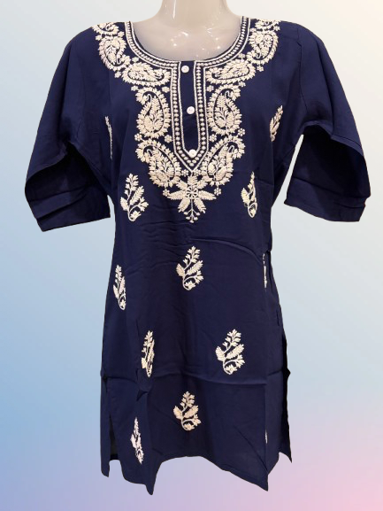 Pure Cotton Lucknowi Chikan Kurti
